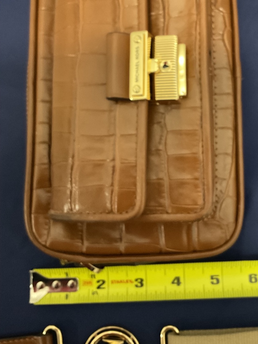 Michael Kors Brown Crossbody | Gold Hardware - Picture 3 of 10